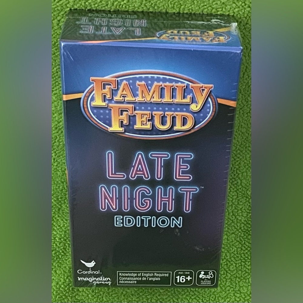 FAMILY FEUD LATE NIGHT EDITION GAME-New/Factory Sealed.